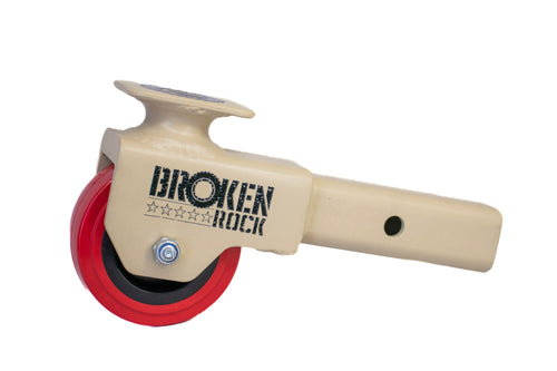 Recovery Point Hitch Roller Desert Sand Edition with red wheel